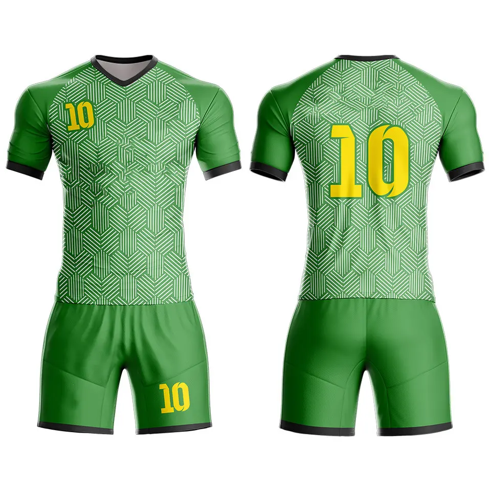 Premium Kwaliteit Op Maat Gemaakt Logo Afdrukken Lichtgewicht 2023 Cool Design Sportkleding Heren Dames Voetbal Uniform