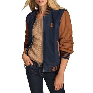 Servicio OEM ODM, Chaqueta Universitaria de Manga Larga para Mujer, Chaqueta Universitaria Corta de Béisbol para Mujer, Chaquetas Universitarias para Invierno - Product Image 1