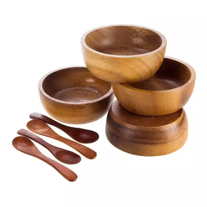 Tazón de madera gratis en tamaño pequeño Tazón de madera de alta calidad para uso multiusos para el hogar y el restaurante por Crescent Crafts - Product Image 3