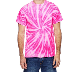 Camisetas Casuales de Manga Regular para Hombre, de Secado Rápido, de Poliéster y Algodón, con Logotipo Personalizado, de Alta Calidad, Transpirables, Teñidas con Nudos - Product Image 2