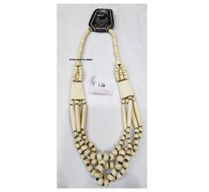 Collier de déclaration en bois à motifs géométriques Chunky Custom Beaded Necklaces Factory Price for Women Gift Party - Product Image 3