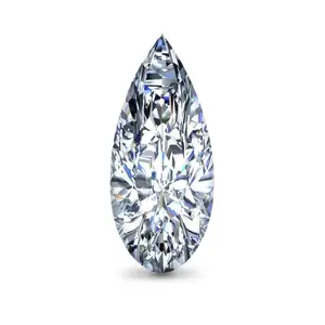 Wholesale Bulk Lab Grown HPHT CVD Pear Fancy Cut Diamond With Certificate CVD Lab Grown Diamond