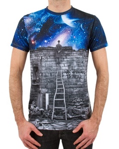 T-shirts pour hommes personnalisés en sublimation, 100% coton, tricot uni, sport, séchage rapide, respirant, durable, décontracté, manches courtes - Product Image 4