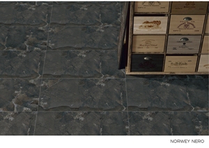 Norwey Nero sứ gốm 600x1200 Đen Slate tường Matt sứ đá cẩm thạch gạch lát sàn màu đen trắng phòng tắm gạch - Product Image 2