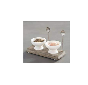 Marble Set of 2 Different Sizes <b>Salt</b> Bowls Round Shape Spice Bowls at Acceptable Price and Hot Sale Product - Product Image 1