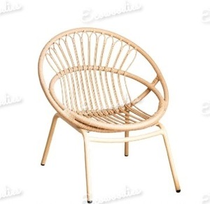 Silla de mimbre de Luna natural tejida a mano, sillón de salón de mimbre, silla de ratán de jardín para exteriores e interiores, muebles de jardín para el hogar - Product Image 5