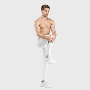Leggings de fitness pour hommes Respirant Séchage rapide Fermeture à cordon Longueur intégrale Haute qualité Rehaussement des fesses Spandex/Nylon/Coton - Product Image 3