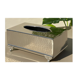 Caja de pañuelos de lujo con logotipo personalizado, suministros de Hotel, caja de pañuelos, caja de pañuelos negra minimalista, contenedor, decoración del hogar - Product Image 1