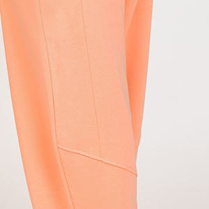 Pantalons de survêtement amples et décontractés pour femmes, couleur unie, taille élastique, devant plat, respirants, 100% coton molletonné, décontractés, hiver - Product Image 6