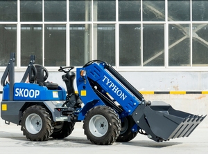 Chargeuse sur pneus télescopique 1 tonne de charge nominale, moteur diesel EPA 25 CV, pompe hydraulique, compacte, articulée, puissance Kubota D1105 - Product Image 4