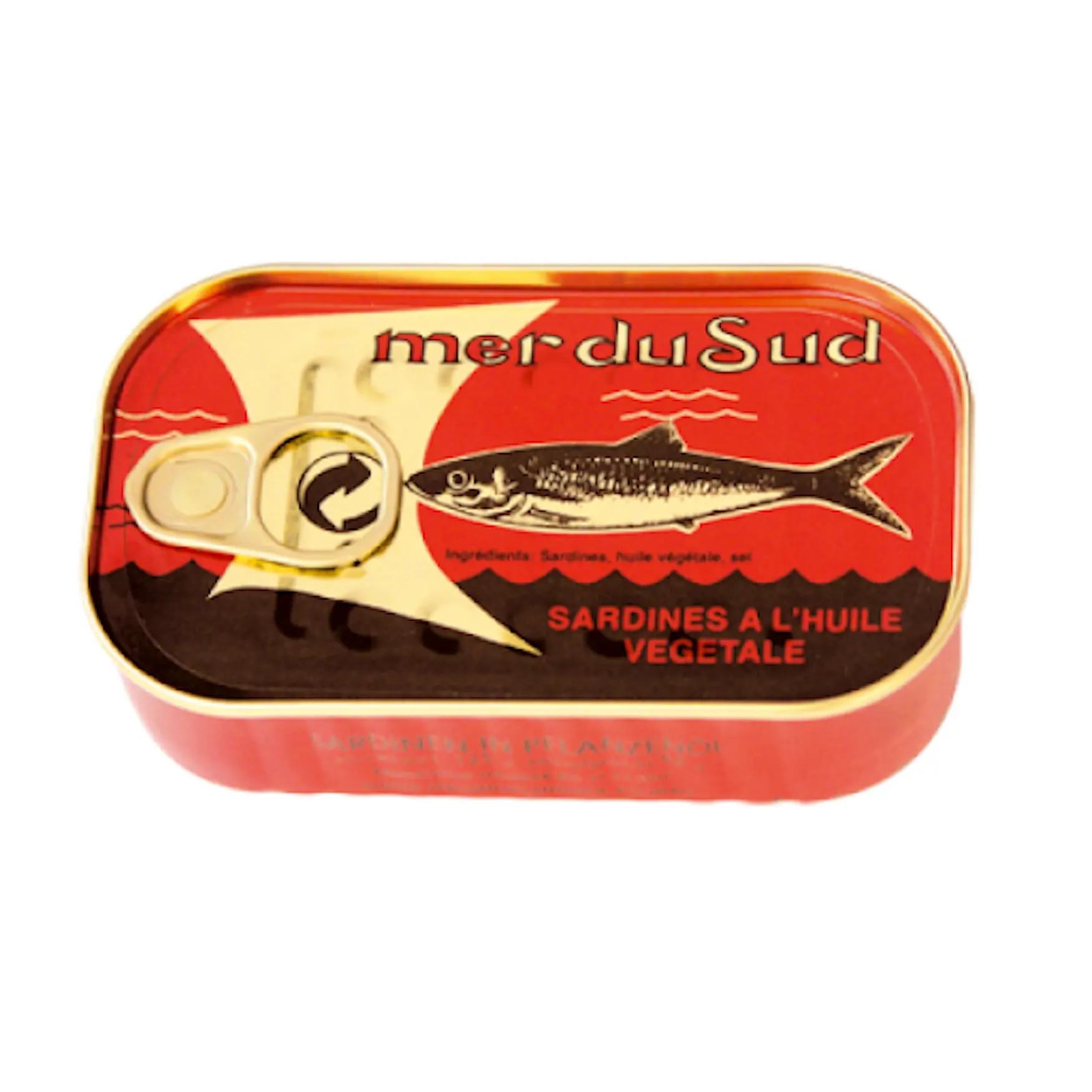 Sardinas enlatadas de la mejor calidad, pescado en aceite vegetal, 125g