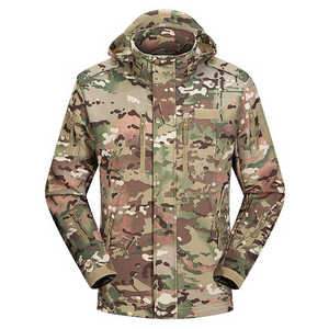 Veste softshell imperméable bon marché pour hommes, doublée polaire et imperméable de couleur, avec logo, pour sport de plein air unisexe. - Product Image 6