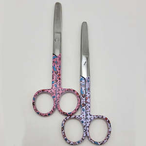 Ciseaux à pansements Lister en acier inoxydable de 5,5 pouces, multicolores, pour premiers secours (motif floral) - Product Image 2