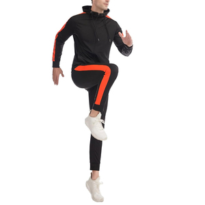 Trajes Deportivos para Hombre con Logotipo Personalizado, 100% Algodón, Estilo Nuevo, Conjunto de 2 Piezas con Sudadera con Cremallera y Pantalones, MOQ Muy Bajo - Product Image 6