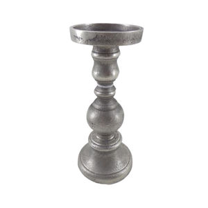 Pilar de vela de aluminio Piedra gris oscuro utilizada para decoraciones espirituales Mesa de comedor Un centro de mesa festivo Portavelas - Product Image 6