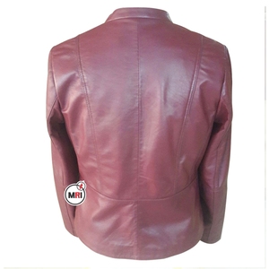 Nueva llegada de alta calidad nuevo estilo mujeres chaquetas de cuero de moda chaquetas de cuero de piel de oveja real de las mujeres - Product Image 3
