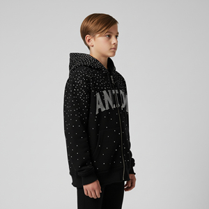 Oem Custom Knitted 100% Cotton Solid Eco-friendly Breathable Kids <b>Hoodies</b> for Baby <b>Children</b> Warm Autumn Casual Style - Product Image 5