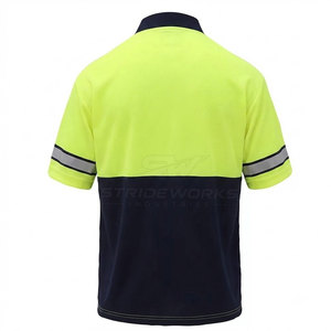 Polo de travail personnalisé en coton respirant, uniforme industriel, vêtements de travail robustes et performants pour l'usine - Product Image 2
