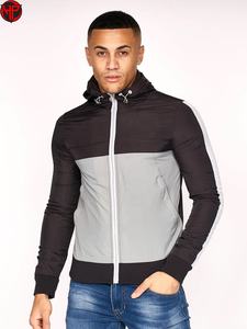 Chaqueta Cortavientos Acolchada con Logotipo Personalizado OEM para Hombre, Talla Grande, Chaqueta Deportiva Bordada para Exteriores, Transpirable y Duradera - Product Image 4