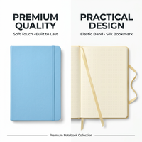 Papeterie promotionnelle, carnet personnalisé avec couverture souple en PU, couverture rigide mate, bloc-notes A5 avec reliure cousue durable et élastique