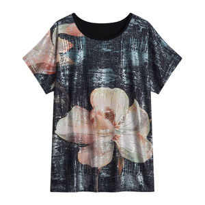 เสื้อยืดคอโอ แขนสั้น ผ้าฝ้ายถัก 100% พิมพ์ลายโลโก้ด้วยผ้าไหม ป้องกันการหดตัว ไซส์พลัส ยูนิเซ็กส์ แบบเรียบ 180 ตัว - Product Image 5