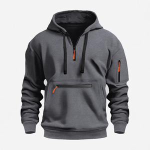 2025 Venta al por mayor personalizado de gran tamaño grueso en blanco peso pesado 400gsm Sudadera con capucha 100% algodón Tallas grandes sudaderas con capucha y sudaderas para hombres - Product Image 3
