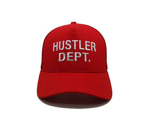 Sombrero de camionero de alta calidad personalizado promocional logotipo bordado tela de algodón malla trasera protección UV gorra deportiva para Unisex - Product Image 2