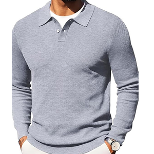 สเวตเตอร์ถักคอกลมผ้าคอตตอนแฟชั่นแบบลำลองออกแบบได้ตามต้องการ - Product Image 5