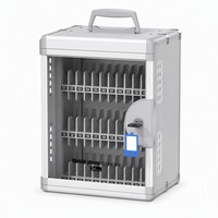 Armoire de rangement pour téléphones portables Glosen R8036 à 36 emplacements, en acier, verrouillable, avec porte transparente, pour école, salle de classe, bibliothèque