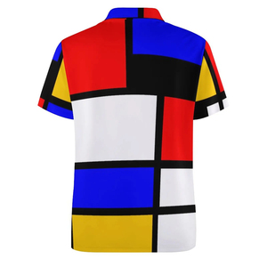 # Chemises courtes respirantes pour hommes et femmes Cool Solid Chic Business Casual Polos Slim Fit pour hommes - Product Image 4