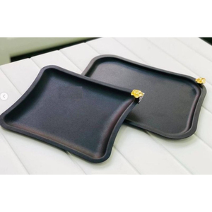 Plateau Rectangulaire Argenté Avec Poignée Accueil Hôtel Décoratif Serveur De Nourriture Ware Plateaux Vintage Table Dessert Affichage À Bas Prix - Product Image 6