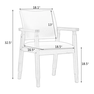 Silla de Oficina Ejecutiva Moderna con Estructura de Madera, Altura Ajustable Manualmente, Movimiento Oscilante, para Uso en Interiores y Exteriores - Product Image 6