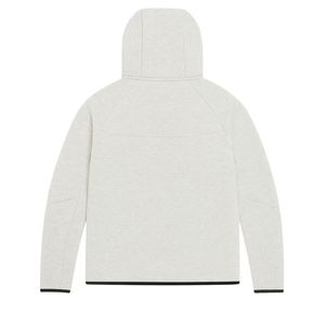 Ensemble de survêtement pour homme, veste à capuche zippée et pantalon de jogging en polaire technique, gris neige, vêtements de sport pour l'entraînement - Product Image 4