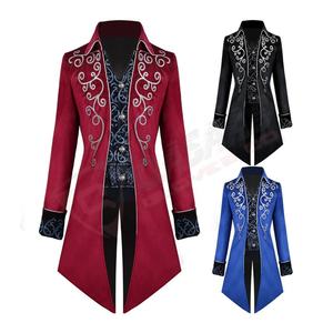 Disfraces bordados personalizados-Cosplay victorianos-mujeres transpirables góticos-Steampunk Tailcoat Velvet-Frock Coats Overcoats - Product Image 4