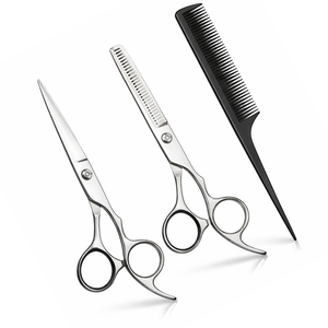 Premium Barber Scissors Set Hair Cutting Thinning <b>Shears</b> Stainless Steel Salon Scissor Kit With Styling Comb - Product Image 1
