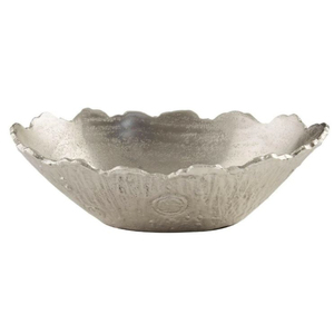 Cuenco para servir comida decorativo estándar, cuenco para servir de aluminio con acabado plateado de la más alta calidad, perfecto para decoración, restaurantes de Hotel - Product Image 3