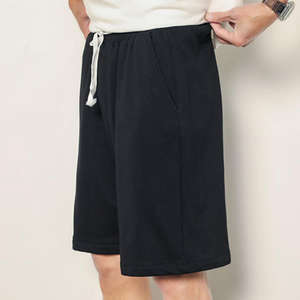 กางเกงขาสั้นผู้ชายผ้าเทอร์รี่คุณภาพสูง สไตล์สปอร์ต สำหรับฤดูร้อน  มีเชือกผูกเอว  รับสกรีนโลโก้ตามแบบ - Product Image 2