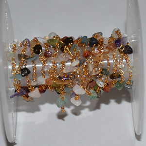 Cuentas de Aventurina Natural Multicolor de Alta Calidad, sin Cortar, para la Fabricación de Joyería, Cadenas de Rosario, Venta al Por Mayor - Product Image 1