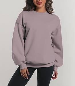 <b>Ladies</b> <b>Long</b> Sleeve <b>Sweatshirt</b> with Loose Comfortable Fit Winter Streetwear Pullover - Product Image 1