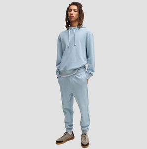 Sweat-shirt à capuche 2 pièces et pantalon de survêtement respirant Logo personnalisé Combinaison légère à séchage rapide pour hommes - Product Image 1