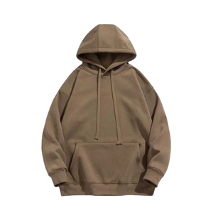 เสื้อฮู้ดดี้แบบสวมหัวทรงปกติ สวมใส่สบาย สไตล์วินเทจ สีพื้น ผ้าฟลีซอุ่นๆ สำหรับฤดูหนาว  รับผลิตตามแบบที่ต้องการจากโรงงาน - Product Image 1