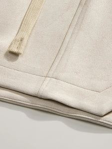 Shorts de gym pour hommes à séchage rapide pas cher en vente en gros de shorts d'entraînement de fitness en maille de plage avec poches taille imprimée en polyester uni - Product Image 5