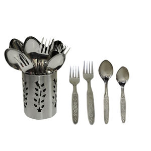 Couverts en acier inoxydable plaqué or mat à taille fine pour restaurant de luxe - Product Image 2