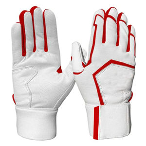 Guantes de bateo de béisbol transpirables Hombres Ropa deportiva Guantes de protección 100% Cuero de vaca Logotipo personalizado - Product Image 1