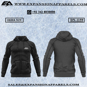 Sudadera con capucha informal de algodón orgánico de alta calidad unisex, ropa de calle estampada personalizada, forro polar de invierno bordado, fabricante al por mayor - Product Image 5