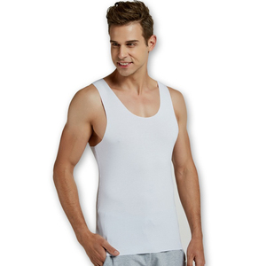 <b>Tanks</b> <b>Tops</b> <b>Men</b> Vests Slim Fit Vests Sport <b>Tops</b> Cotton Polyester Material Custom Basic Undershirts Gym <b>Tops</b> Casual Undershirts - Product Image 2