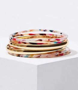 Joyería para mujer, pulsera acrílica de resina, brazalete exagerado deslumbrante, Multicolor, ancho, Irregular, cuadrado, pulseras acrílicas para mujer - Product Image 4