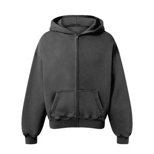 Sweat à capuche coréen en coton de première qualité pour hommes, avec logo personnalisé, design zippé, anti-rétrécissement, à bas prix, qualité supérieure, vente en gros - Product Image 1