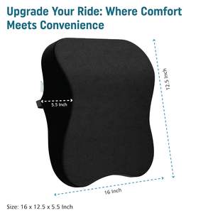 Soporte Lumbar de comodidad ajustable de alta calidad, reposacabezas de coche Universal, almohada para el cuello, espuma viscoelástica personalizable, transpirable, antideslizante - Product Image 3