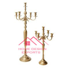 Centro de mesa Candelabro DE BODA alto Fiesta Evento Decoración Candelabro de metal elegante real - Product Image 3